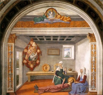  florenz - Ankündigung des Todes St Fina Florenz Renaissance Domenico Ghirlandaio